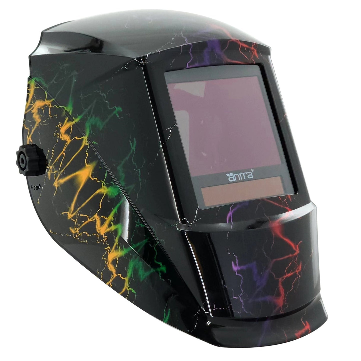 Antra® DP9, Top Optical Class 1/1/1/1, Solar-Lithium Dual Power Auto Darkening Welding Helmet extended Shade Range 3/5-9/9-14