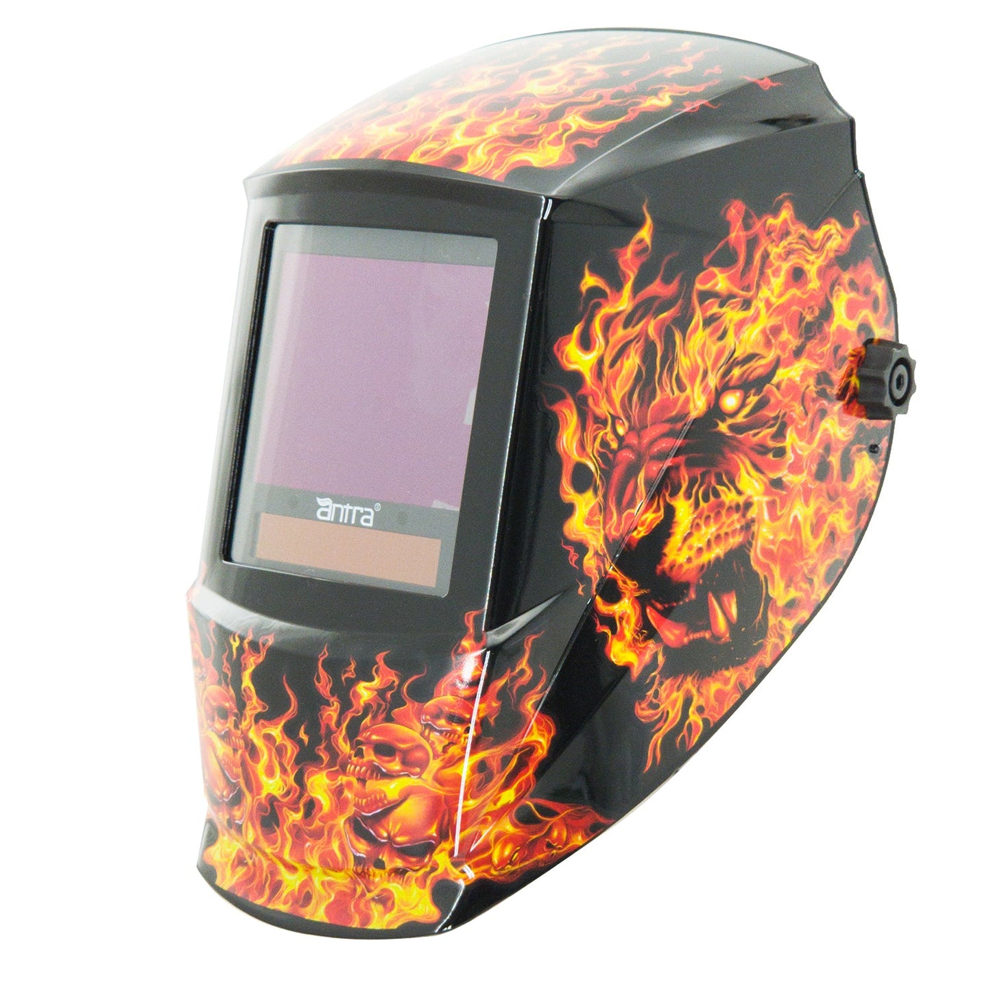 Antra® DP9, Top Optical Class 1/1/1/1, Solar-Lithium Dual Power Auto Darkening Welding Helmet extended Shade Range 3/5-9/9-14