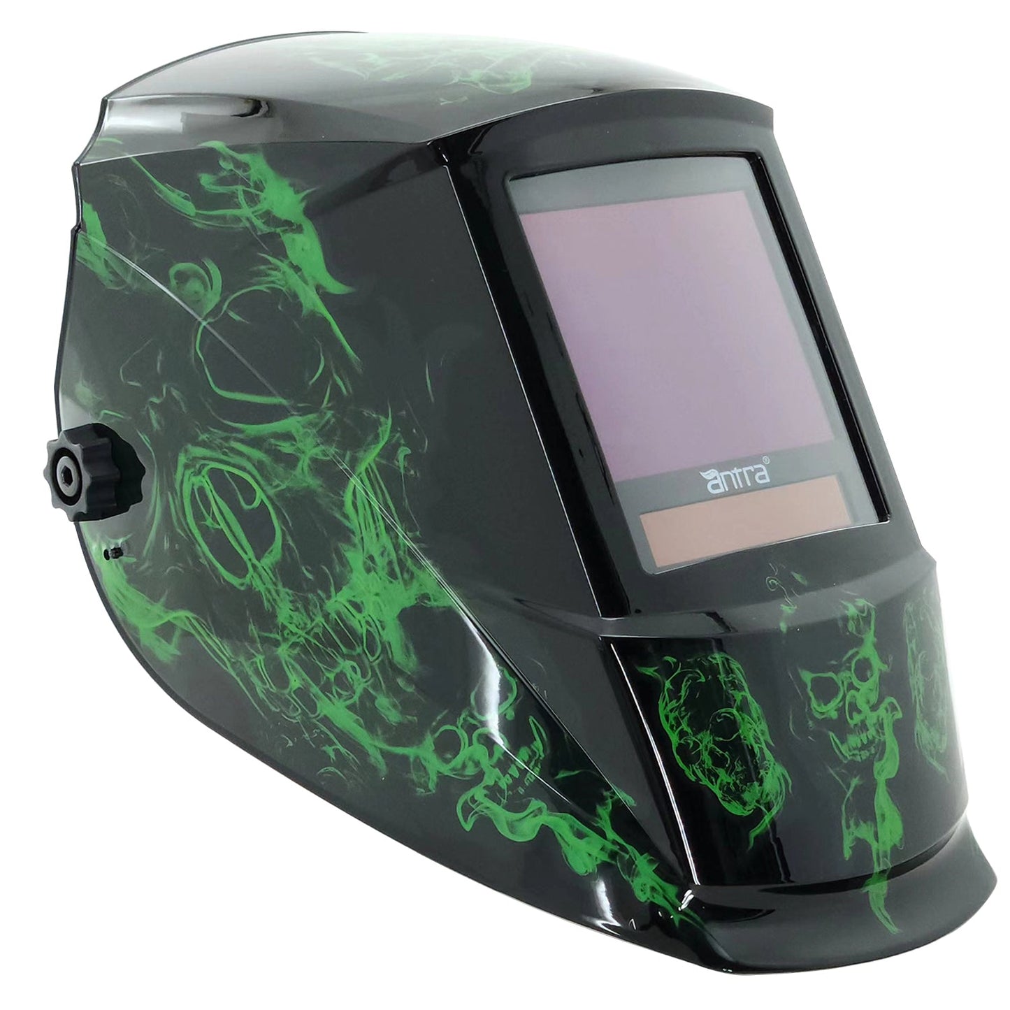 Antra® DP9, Top Optical Class 1/1/1/1, Solar-Lithium Dual Power Auto Darkening Welding Helmet extended Shade Range 3/5-9/9-14