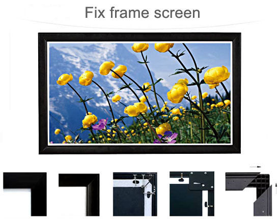 Antra™ PSF-150AG 150 Inch 16:9 Fixed Frame Projector Projection Screen New PVC Grey