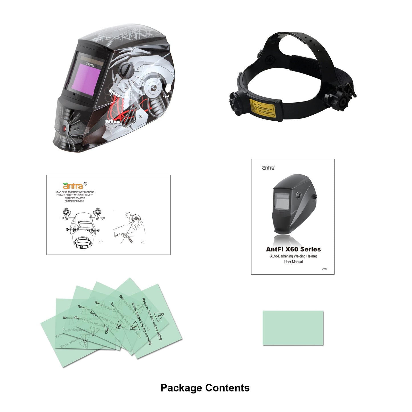 Antra™ AH6-660-6320 Solar Power Auto Darkening Welding Helmet Shade 4/5-9/9-13