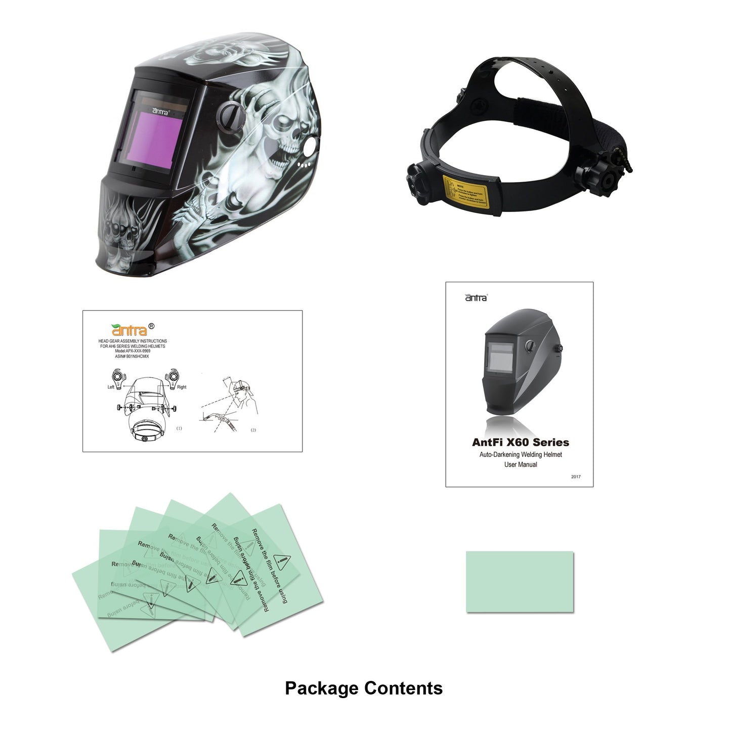 Antra™ AH6-660-6218 Solar Power Auto Darkening Welding Helmet Shade 4/5-9/9-13