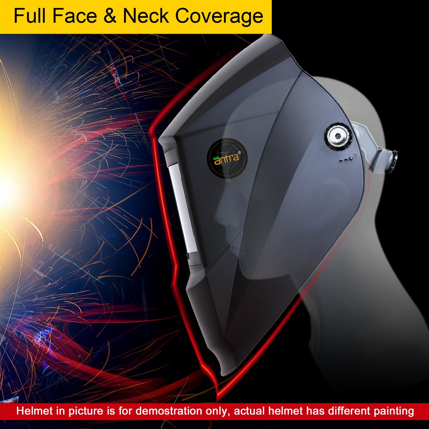 Antra™ SL161202 Super Light Auto Darkening Welding Helmet Shade 4/5-9/9-13