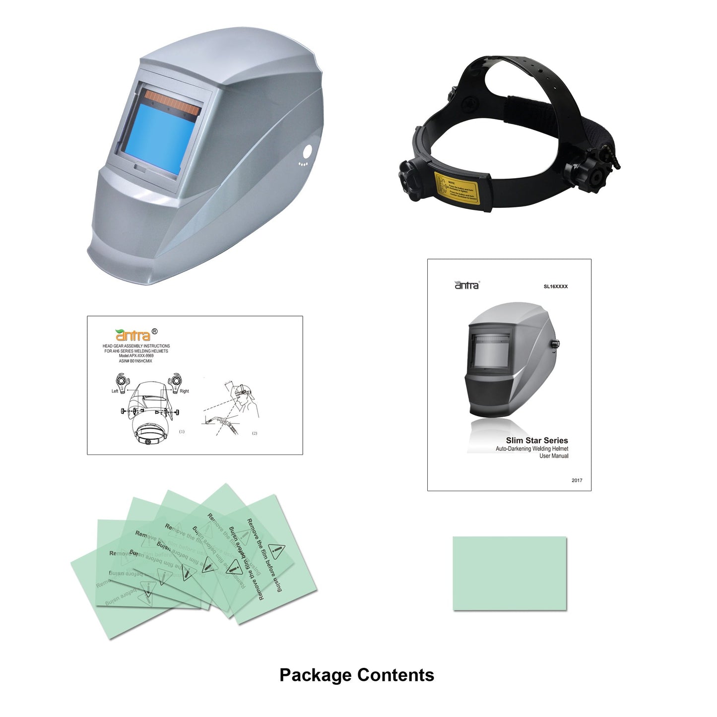 Antra™ SL161202 Super Light Auto Darkening Welding Helmet Shade 4/5-9/9-13