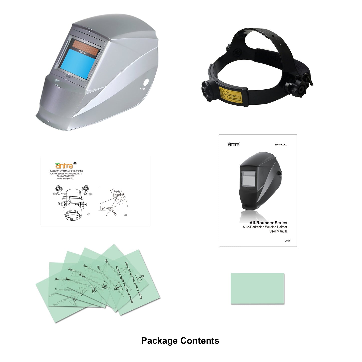 Antra™ RF121607 Solar Power Auto Darkening Welding Helmet Shade 4/5-9/9-13