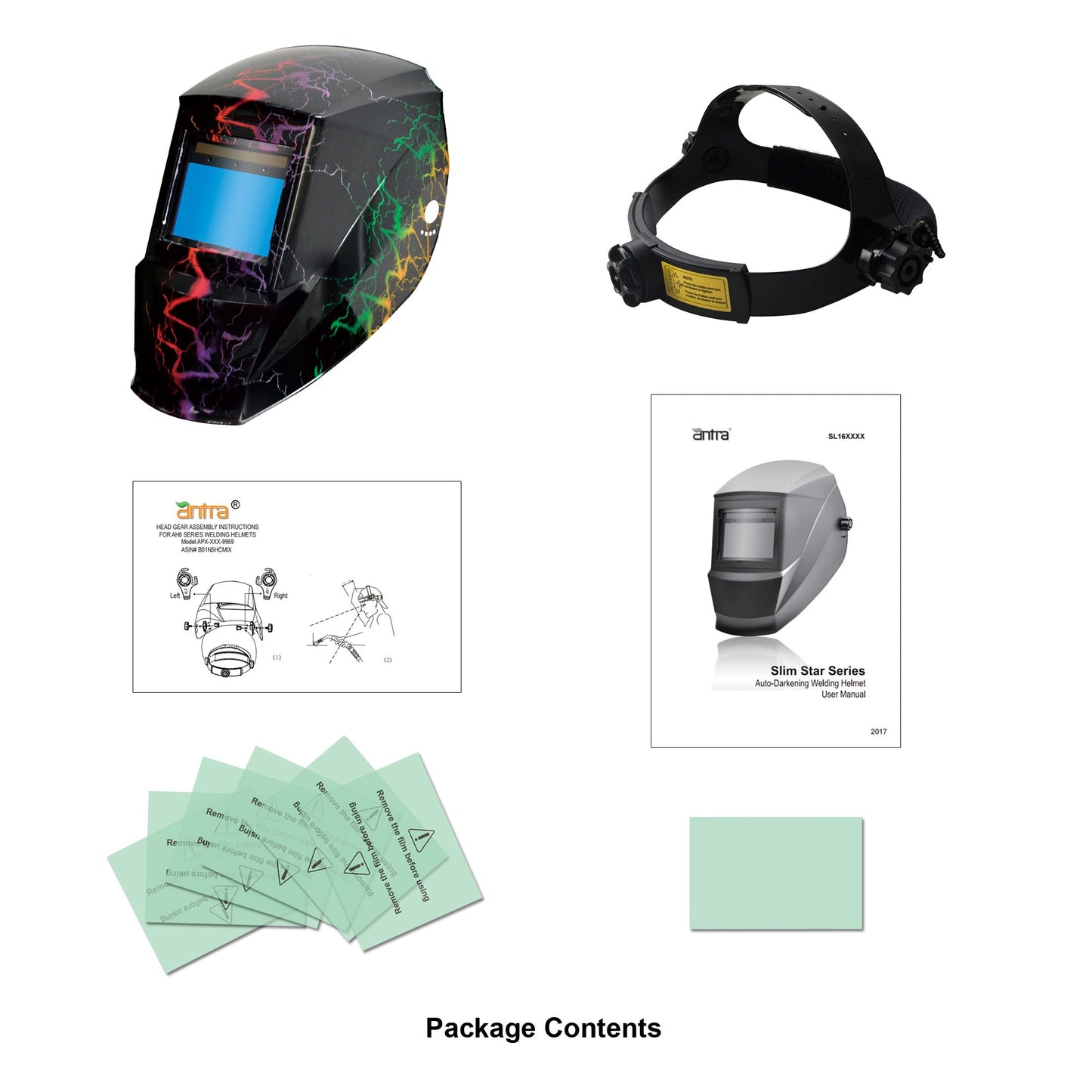 Antra™ SL161217 Super Light Auto Darkening Welding Helmet Shade 4/5-9/9-13