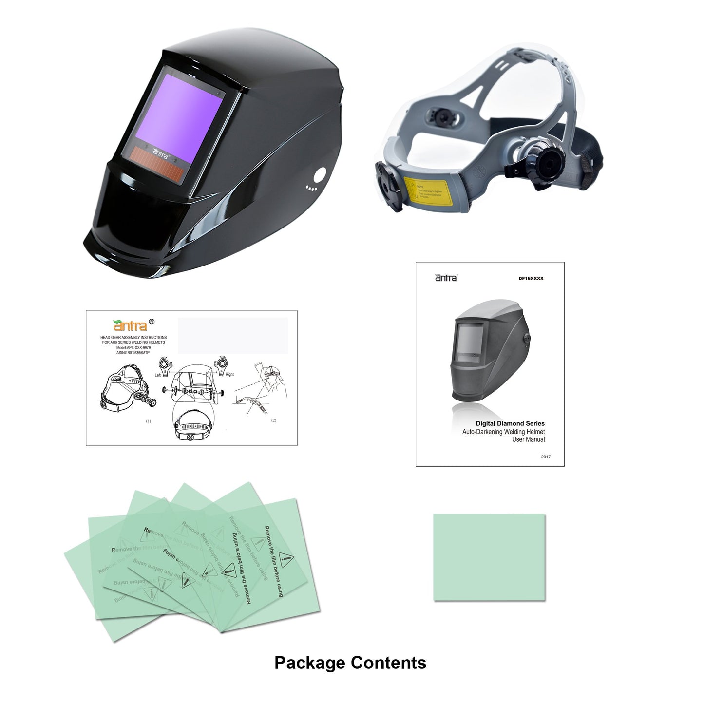 Antra® DF161219 Digital Solar Power Auto Darkening Welding Helmet Shade 4/5-9/9-13