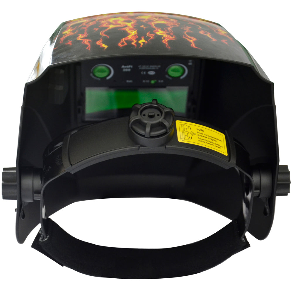 REFURBISHED Antra™ AH6-660-6104 Solar Power Auto Darkening Welding Helmet Shade 4/5-9/9-13
