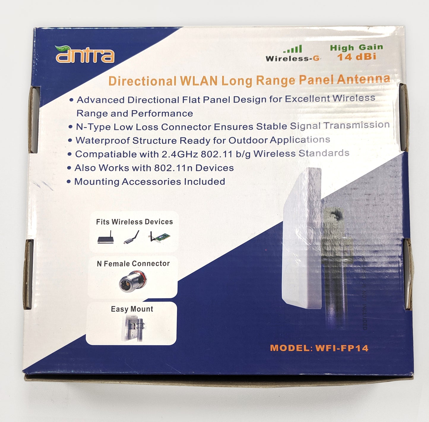 2.4G 14dB WiFi Panel Antenna signal extender