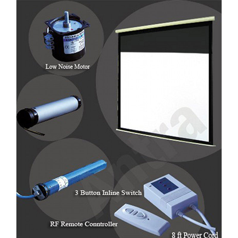 Antra™ PSA-135A 16:9 Electric Motorized Projector Projection Screen Remote Matt White