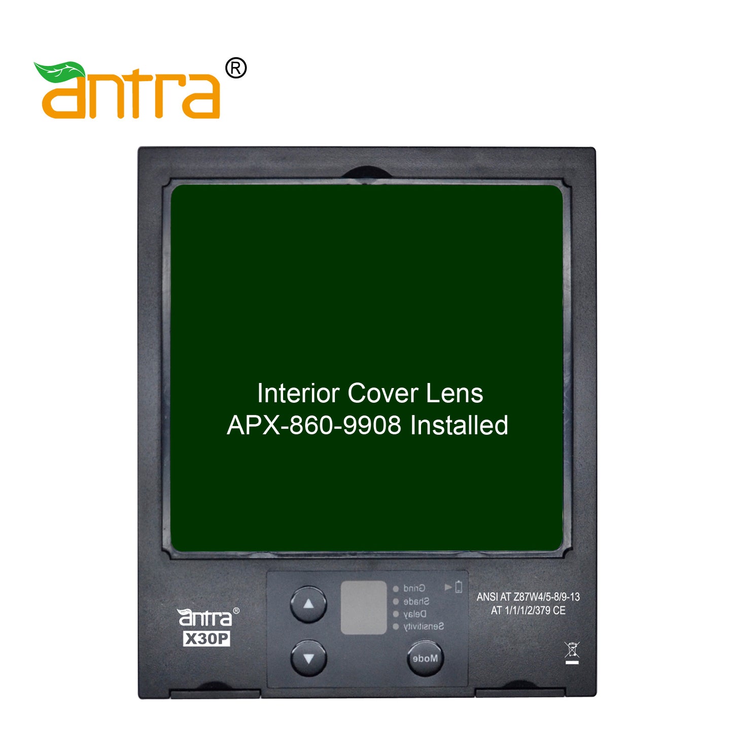 Refurbished Antra™ X30P Solar Power Auto Darkening Lens Digital Controlled Shade 4/5-8/9-13 LED Display, good for TIG,MIG,MMA,Plasma Cutting