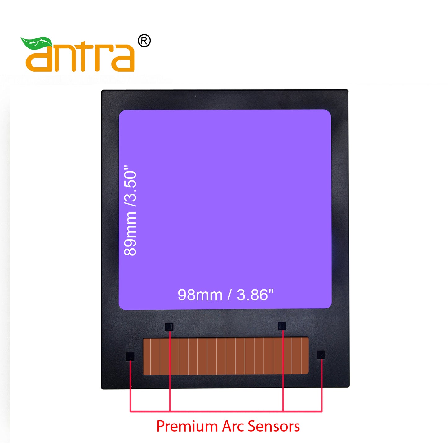 Refurbished Antra™ X30P Solar Power Auto Darkening Lens Digital Controlled Shade 4/5-8/9-13 LED Display, good for TIG,MIG,MMA,Plasma Cutting
