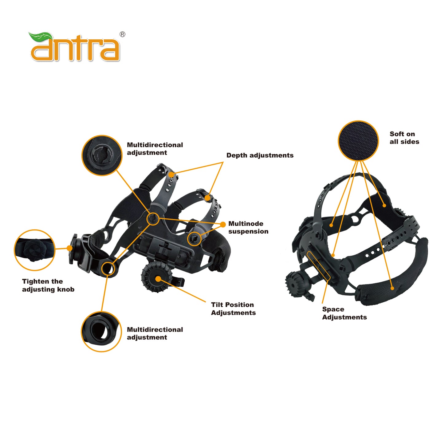 Antra™ APX-XXX-9989 Head Gear Replacement for Antra™ Auto Darkening Welding Helmets
