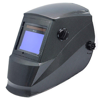 Antra AH6-660 Solar-Powered Auto-Darkening Welding Helmet – Shade 4 / 5-9 / 9-13, Professional Large Viewing