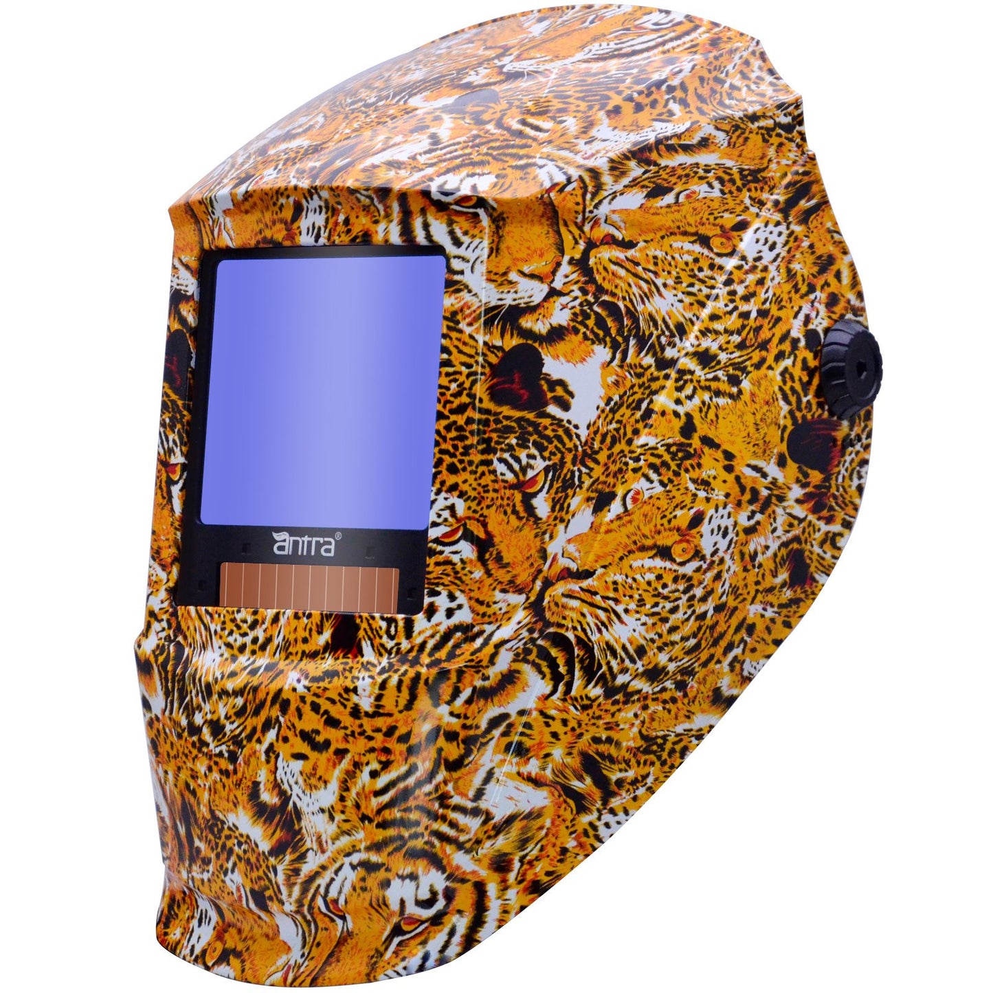 Antra AH7-X30P-7332 Digital Controlled Solar Powered Auto Darkening Welding Helmet Wide Shade 4/5-8/9-13 with Grinding Feature Extra Lens Covers Great for TIG, MIG, MMA, Plasma