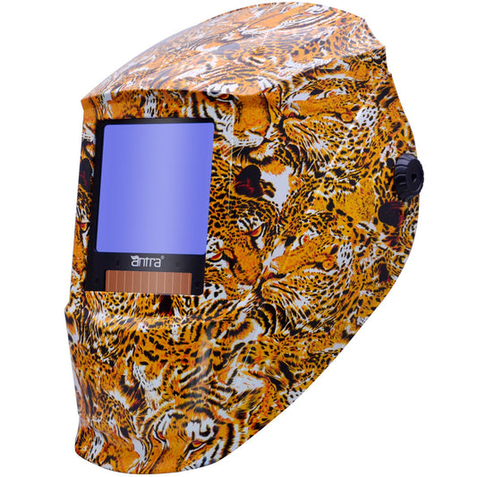 Antra AH7-X30P-7332 Digital Controlled Solar Powered Auto Darkening Welding Helmet Wide Shade 4/5-8/9-13 with Grinding Feature Extra Lens Covers Great for TIG, MIG, MMA, Plasma
