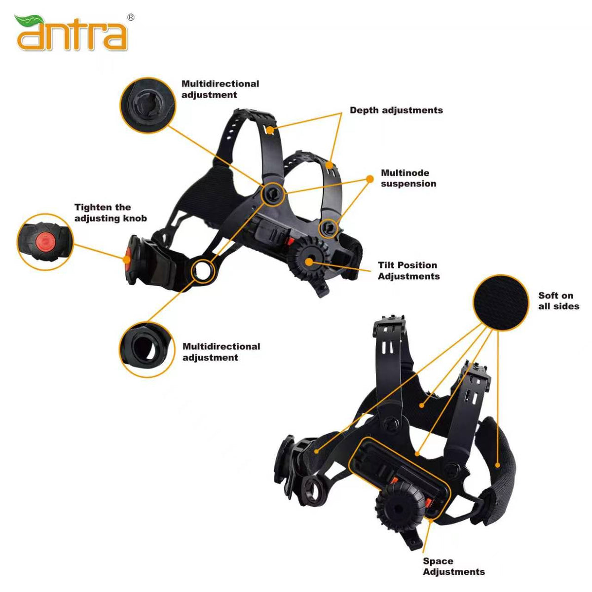 Antra™ APX-XXX-9989 Head Gear Replacement for Antra™ Auto Darkening Welding Helmets