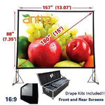 Antra™ PSD-180AA 16:9 Fast Fold Projector Projection Screen with Case Dress kits