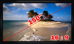 Antra™ PSF-150AG 150 Inch 16:9 Fixed Frame Projector Projection Screen New PVC Grey