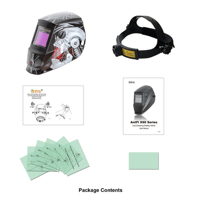 Antra™ AH6-660-6320 Solar Power Auto Darkening Welding Helmet Shade 4/5-9/9-13