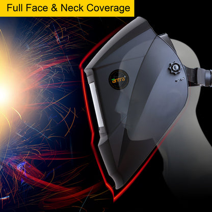 Antra® AH7-220-0000 Solar Power Auto Darkening Welding Helmet Shade 4/7-13