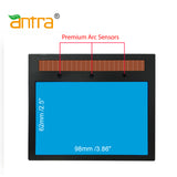 Antra™ X60S Super Slim Solar Power Auto Darkening Lens Shade 4/5-9/9-13