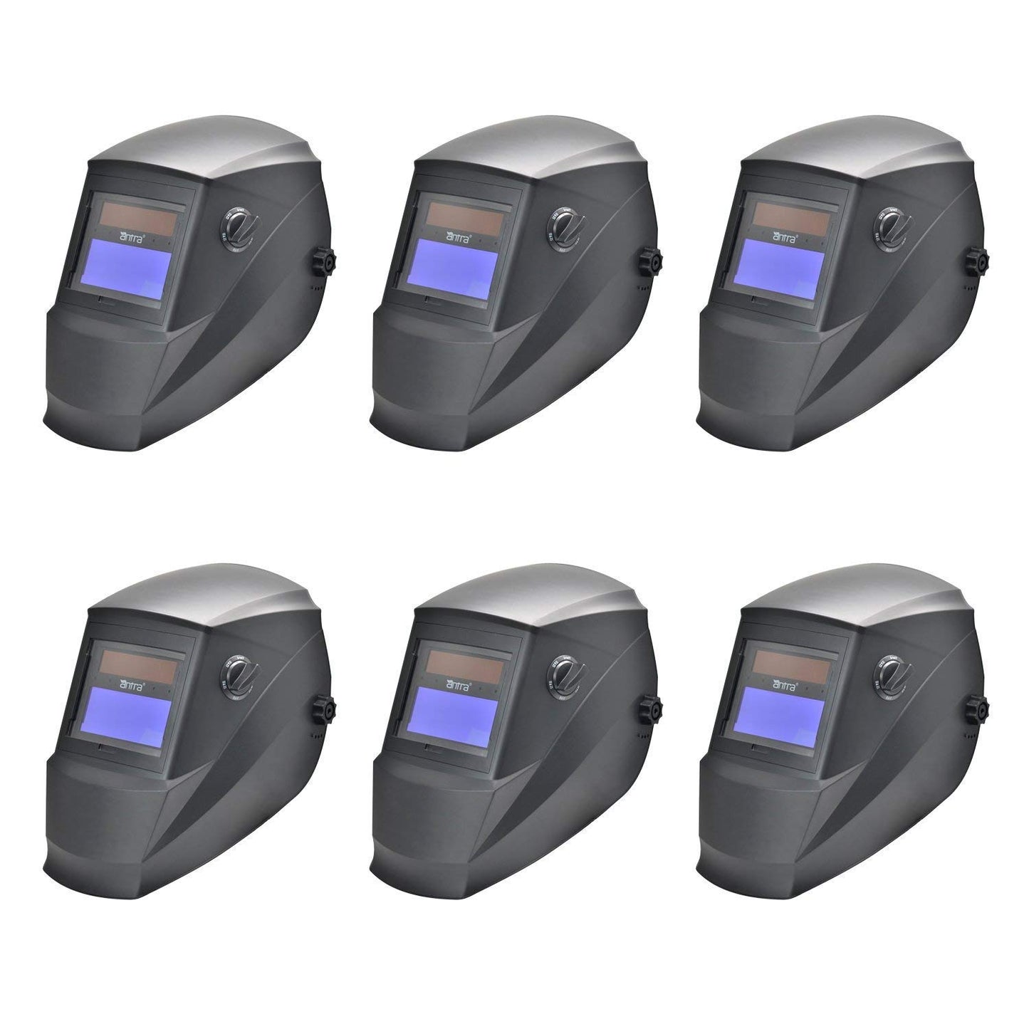 Wholesale Lot of 6 Antra™ AH6-265-0000 Solar Power Auto Darkening Welding Helmets Shade 4/5-9/9-14