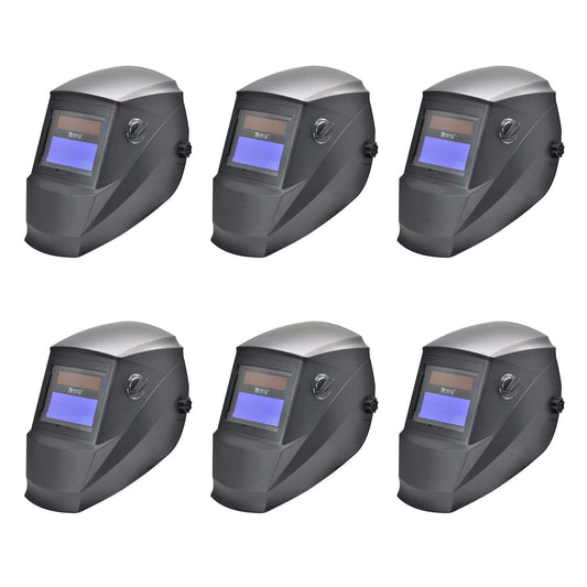 Wholesale Lot of 6 Antra™ AH6-265-0000 Solar Power Auto Darkening Welding Helmets Shade 4/5-9/9-14