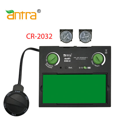 Antra™ AntFi X60-2 Solar Power Auto Darkening Lens Shade 4/5-9/9-13