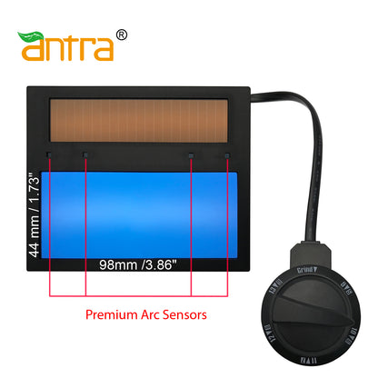 Antra™ AntFi X60-2 Solar Power Auto Darkening Lens Shade 4/5-9/9-13