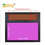Antra™ AntFi X60-3 Solar Power Auto Darkening Lens Shade 4/5-9/9-13, good for TIG,MIG,MMA,Plasma Cutting