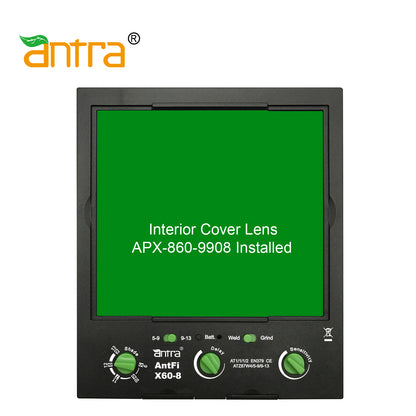 Refurbished Antra™ AntFi X60-8 Solar Power Auto Darkening Lens Shade 4/5-9/9-13 for AH7-860 Helmets