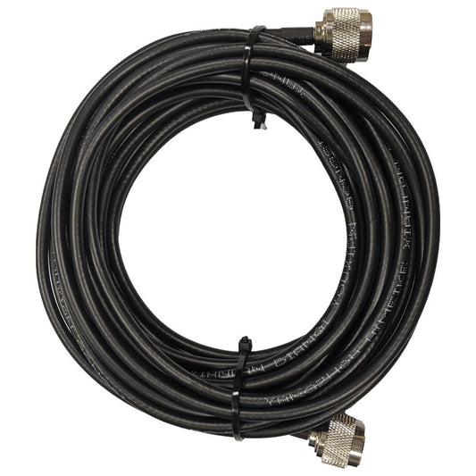 25’ Low loss RG58 Pigtail cable N-Type Male to N-Type Male for WiFi and other communications