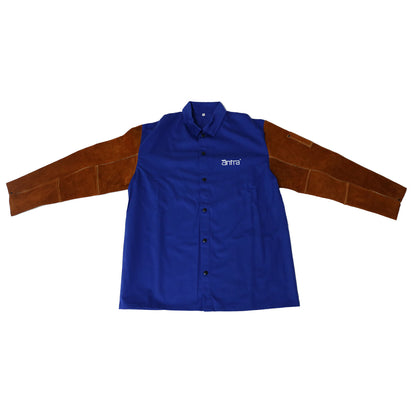 Antra™Flame Resistant Cotton Welding Jacket with Split Cowhide Sleeves