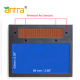 Antra™ X30 Solar Power Auto Darkening Lens Digital Controlled Shade 4/5-8/9-13 LED Display, good for TIG,MIG,MMA,Plasma Cutting